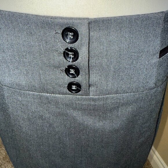 le chateau grey black pencil skirt women’s size 9/10 - Picture 3 of 7